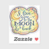 Liebe zum Moon Kids Inspirivity Sticker (Blatt)