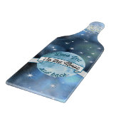 Liebe zum Muster "Mond und Rücken Sterne" Schneidebrett (Ecke)