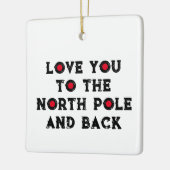 Liebe zum Nordpol Keramikornament (Links)