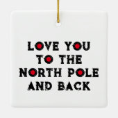 Liebe zum Nordpol Keramikornament (Rückseite)