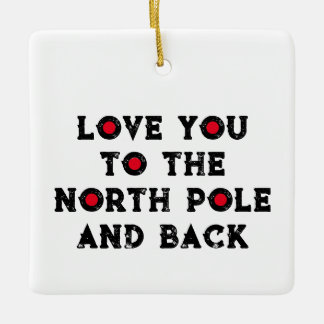 Liebe zum Nordpol Keramikornament