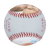 Liebe zum Outfield and Back Gray Foto Baseball (Rückseite)