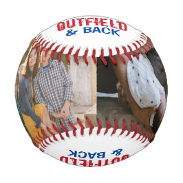 Liebe zum Outfield and Back Heart Foto Baseball