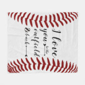 Liebe zum Outfield & Back Baseball Softball Fleecedecke (Vorderseite (Horizontal))