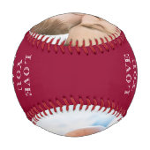 Liebe zum Outfield und Back Red Foto Baseball (Rückseite)
