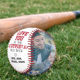 Liebe zum Outfield und zum Back Vatertag Baseball