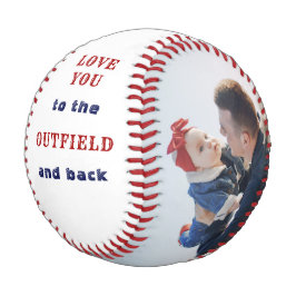 Liebe zum Outfield und zum Back White Foto Base Baseball