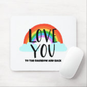 Liebe zum Regenbogen und zurück Mousepad (Mit Mouse)