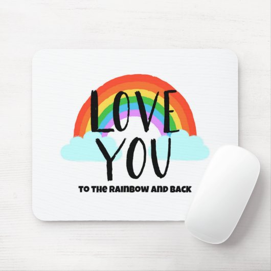 Liebe zum Regenbogen und zurück Mousepad (Mit Mouse)