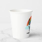 Liebe zum Regenbogen und zurück Pappbecher (Vorderseite)