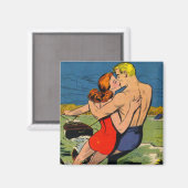 Liebe zum Skis Magnet (Vorderseite/Rückseite)