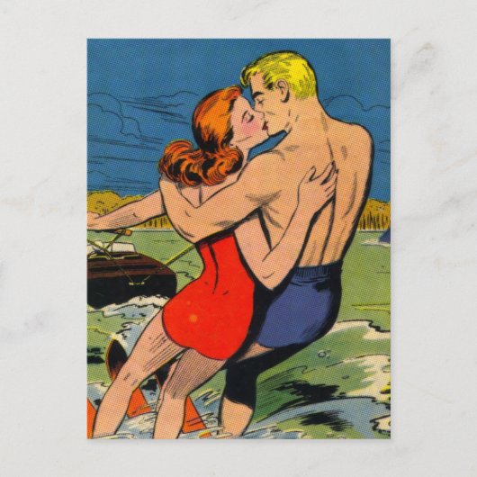 Liebe zum Skis Postkarte (Vorderseite)