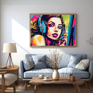 Liebe zum Spielen von Spielen Pop-Art-Plakat Poster