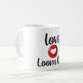 Liebe zum Strick Kaffeetasse (Vorderseite Links)