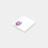 Liebe zum Strick Zitat Rosa Lila Galle Garne 3 x 3 Post-it Klebezettel (angewinkelt)