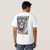 Liebe zum T - Shirt für Männer mit Löwendesign (Schwarz voll)