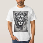 Liebe zum T - Shirt für Männer mit Löwendesign (Vorderseite)