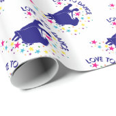 Liebe zum Tanzen Geschenkpapier (Rolleneckpunkt)