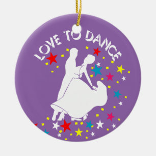 Liebe zum Tanzen Keramikornament