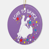 Liebe zum Tanzen Keramikornament (Links)