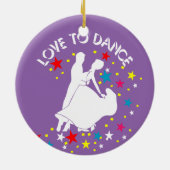 Liebe zum Tanzen Keramikornament (Hinten)