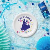 Liebe zum Tanzen Pappteller (Party)