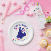 Liebe zum Tanzen Pappteller (Party)