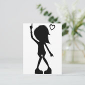 Liebe zum Tanzen! Postkarte (Stehend Vorderseite)