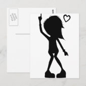 Liebe zum Tanzen! Postkarte (Vorne/Hinten)