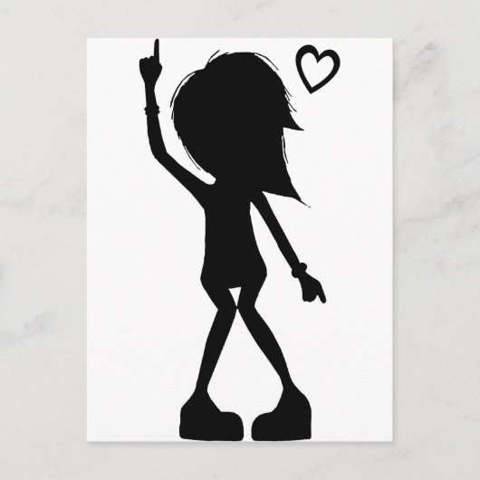 Liebe zum Tanzen! Postkarte (Vorderseite)