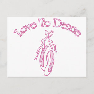Liebe zum Tanzen Postkarte
