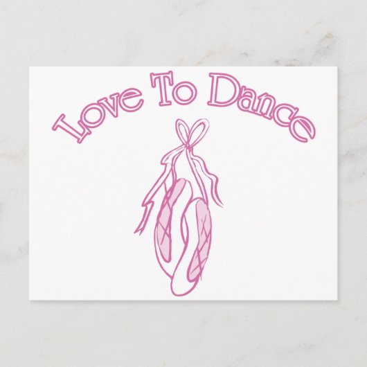 Liebe zum Tanzen Postkarte (Vorderseite)