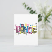 Liebe zum Tanzen Postkarte (Stehend Vorderseite)