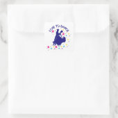 Liebe zum Tanzen Quadratischer Aufkleber (Tasche)