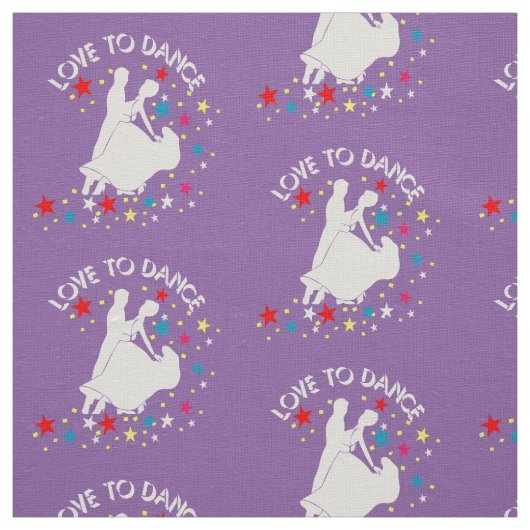 Liebe zum Tanzen Stoff (Muster)