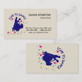 Liebe zum Tanzen Visitenkarte (Vorne/Hinten)