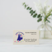 Liebe zum Tanzen Visitenkarte (Stehend Vorderseite)