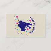 Liebe zum Tanzen Visitenkarte (Rückseite)