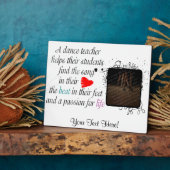 Liebe zum Teach Tance Plaque Fotoplatte (Seite)