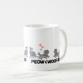 Liebe zum Thema Katze und Hunde Tasse (VorderseiteRechts)