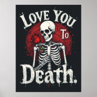 Liebe zum Tod Gotisches Skelett Kunst