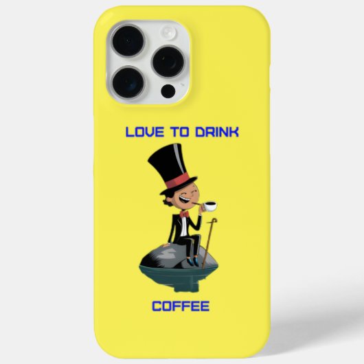 Liebe zum Trinken Kaffee iPhone Case (Rückseite)