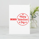 Liebe zum Valentinstag Einladung (Stehend Vorderseite)