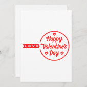 Liebe zum Valentinstag Einladung (Vorne/Hinten)