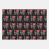 Liebe zum Valentinstag  Geschenkpapier Set (Vorderseite 3)