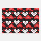 Liebe zum Valentinstag  Geschenkpapier Set (Vorderseite)