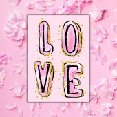 LIEBE zum Valentinstag Karte