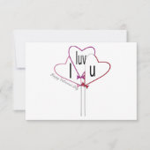 Liebe zum Valentinstag Karte (Vorderseite)