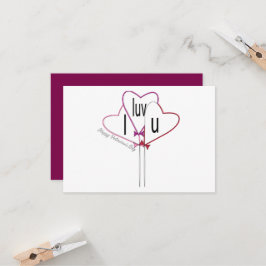 Liebe zum Valentinstag Karte