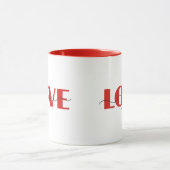 Liebe | Zum Valentinstag Moderne Tasse (Zentrum)